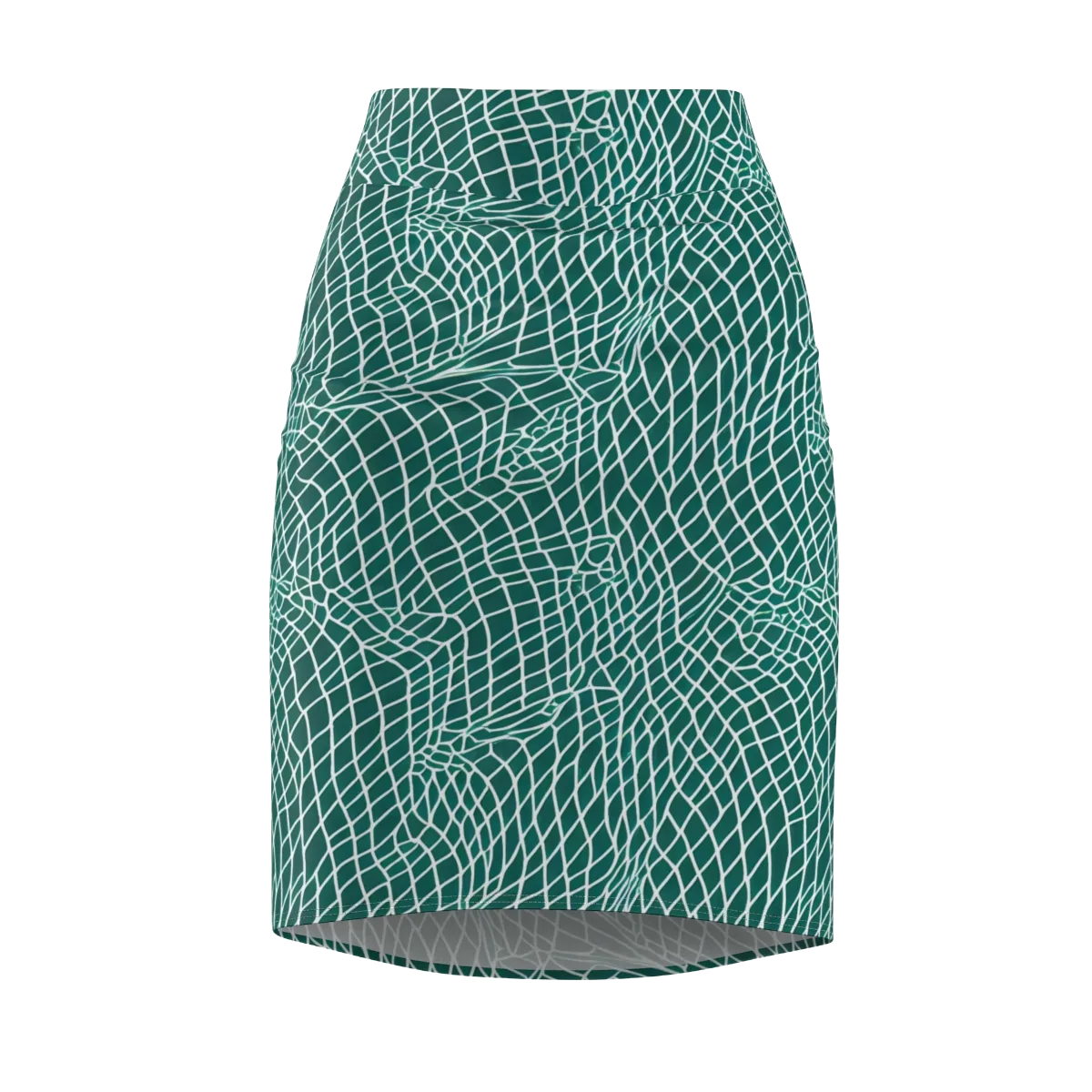 Oceanic Twine on Pencil Skirt — Front