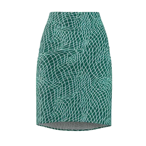 Oceanic Twine on a Pencil Skirt