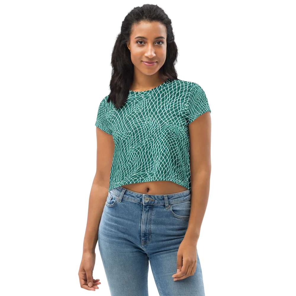 Oceanic Twine on Crop Tee — Front