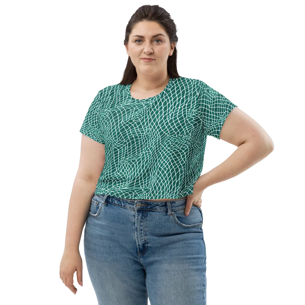 Oceanic Twine on Crop Tee — Front