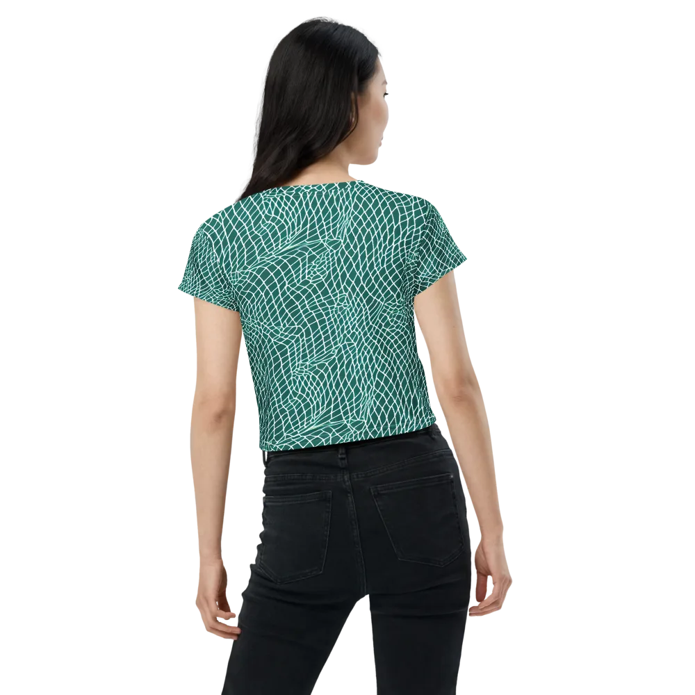 Oceanic Twine on Crop Tee — Back