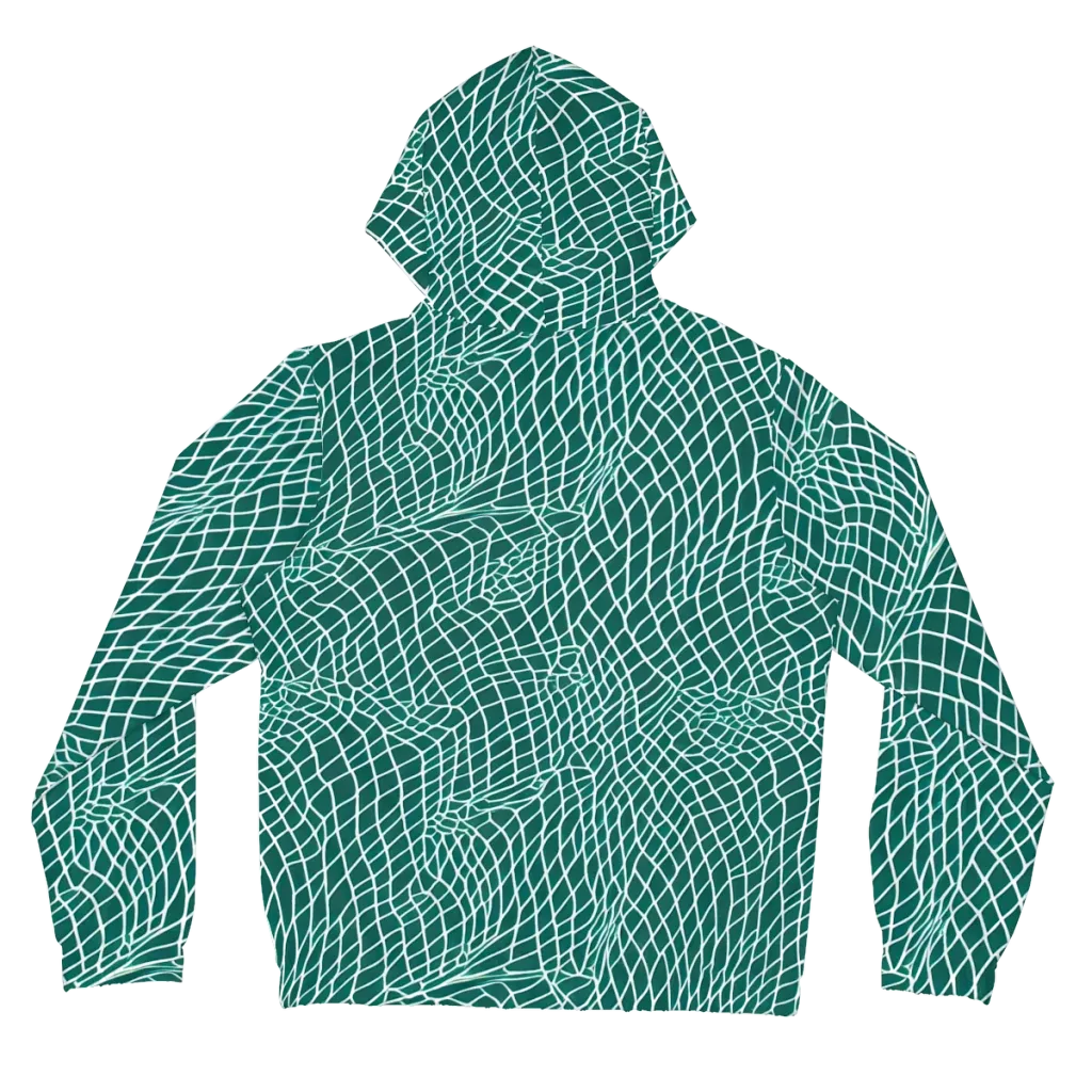 Oceanic Twine on Women's Full-Zip Hoodie — Back