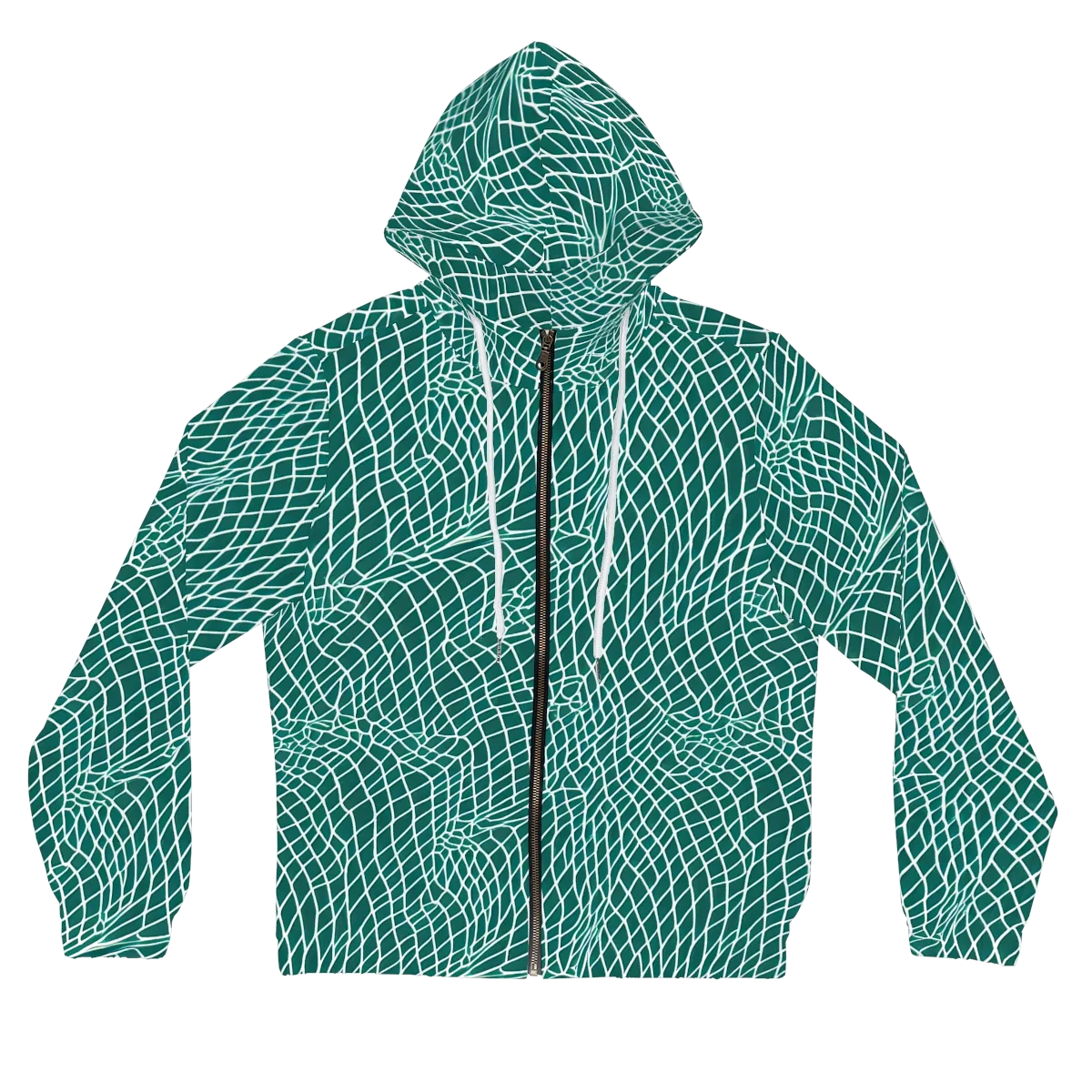 Oceanic Twine on Women's Full-Zip Hoodie — Front
