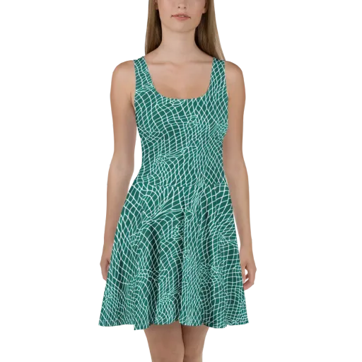 Oceanic Twine on a Skater Dress