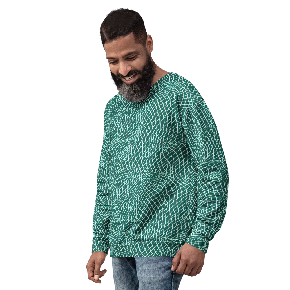 Oceanic Twine on Sweatshirt — Left Front