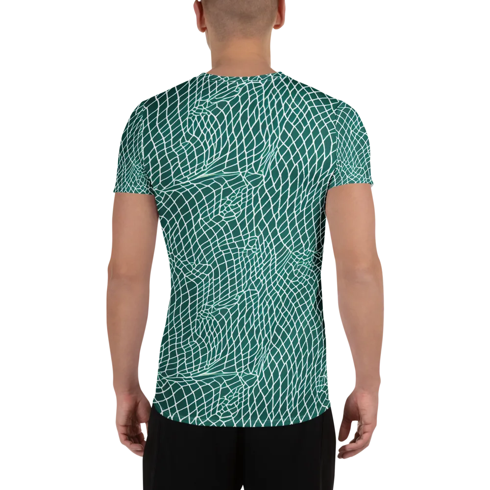 Oceanic Twine on Men's Athletic T-Shirt — Back