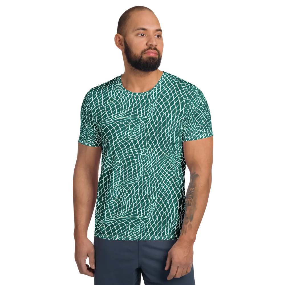 Oceanic Twine on Men's Athletic T-Shirt — Front