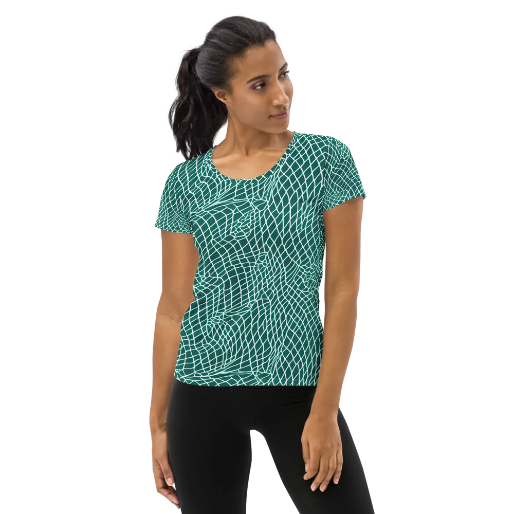 Oceanic Twine on Women's Athletic T-Shirt — Front