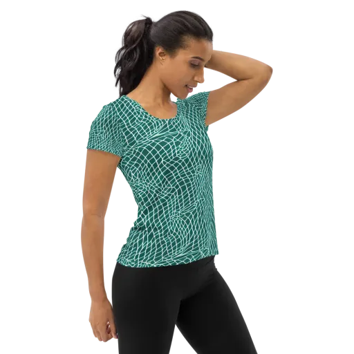 Oceanic Twine on a Women's Athletic T-Shirt