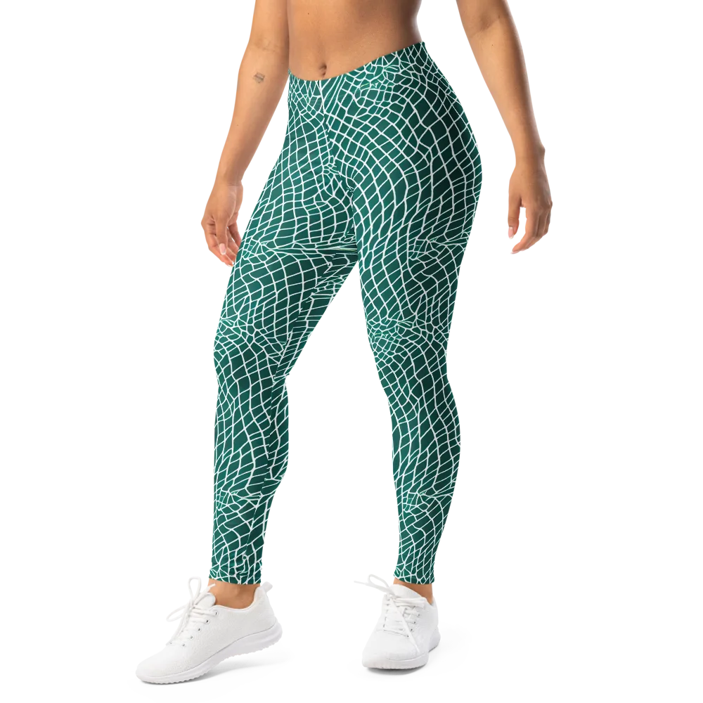 Oceanic Twine on Leggings — Left Front