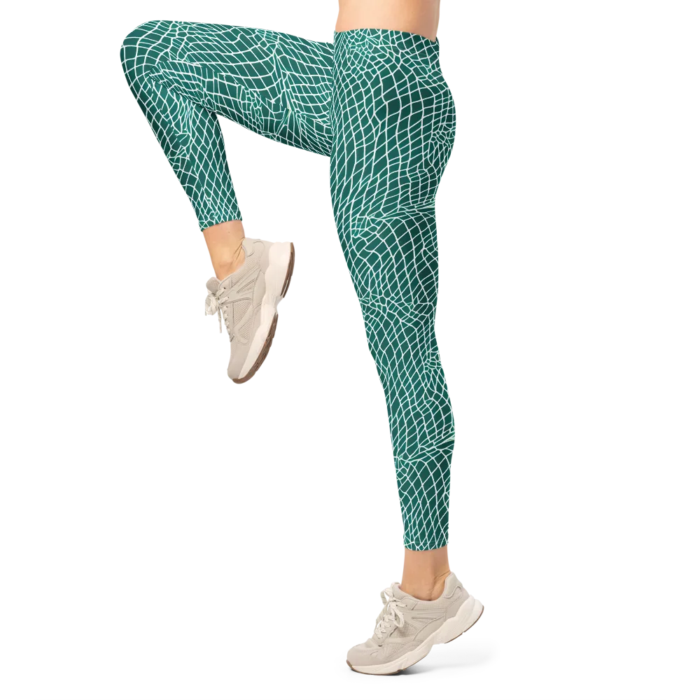 Oceanic Twine on Leggings — Left