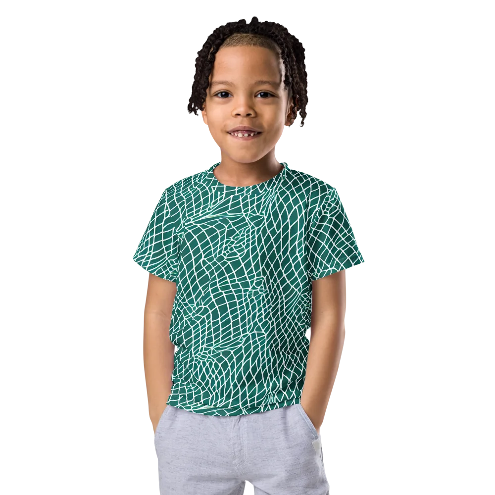 Oceanic Twine on Kids Crew Neck T-Shirt — Front