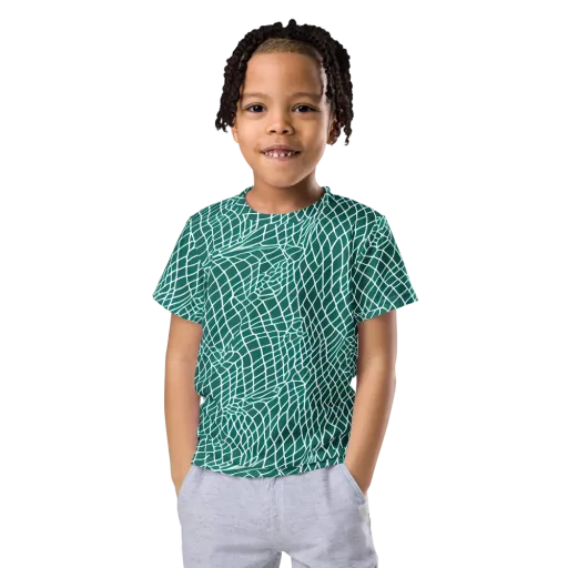 Oceanic Twine on a Kids Crew Neck T-Shirt