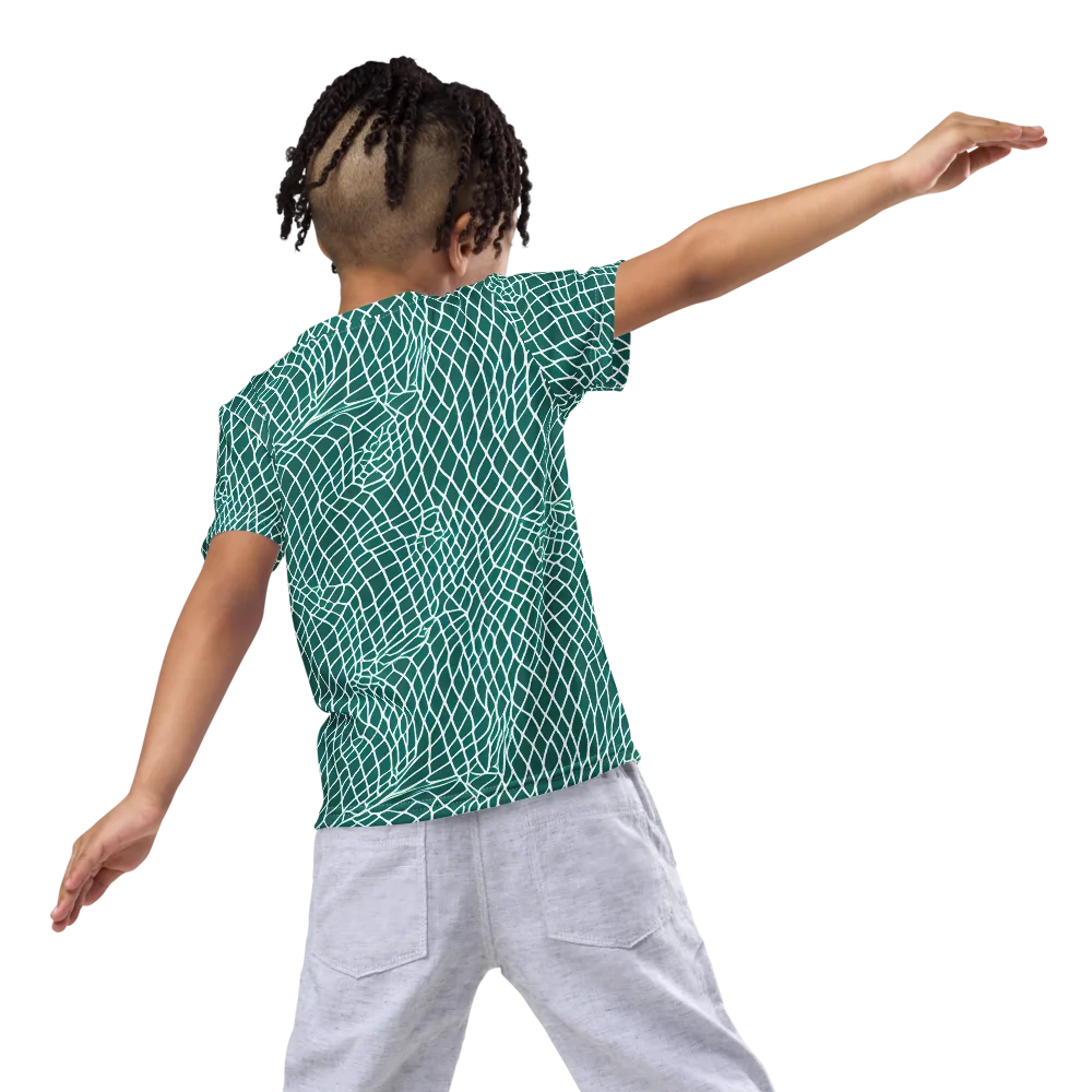 Oceanic Twine on Kids Crew Neck T-Shirt — Back