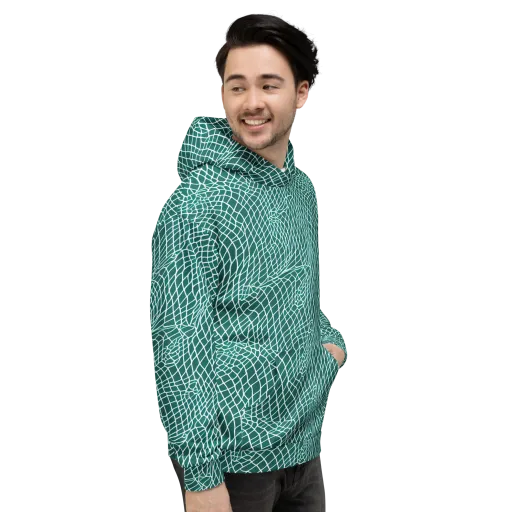 Oceanic Twine on a Hoodie
