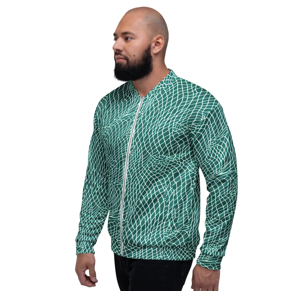 Oceanic Twine on Bomber Jacket — Left