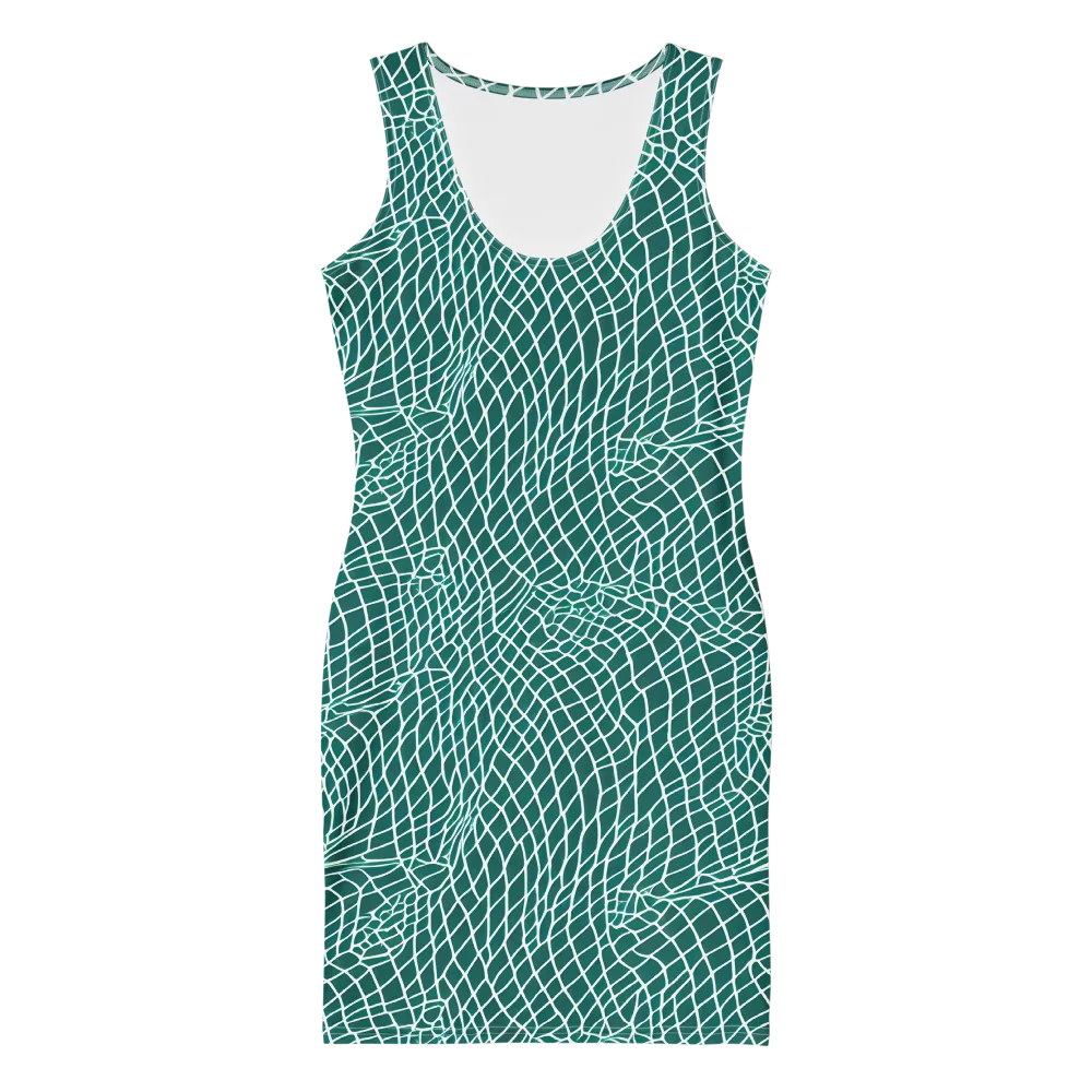 Oceanic Twine on Bodycon Dress — Front