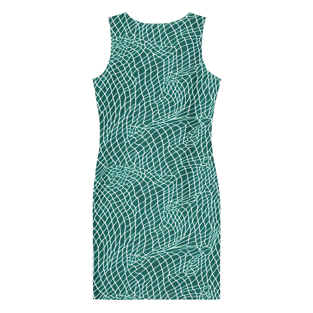 Oceanic Twine on Bodycon Dress — Back