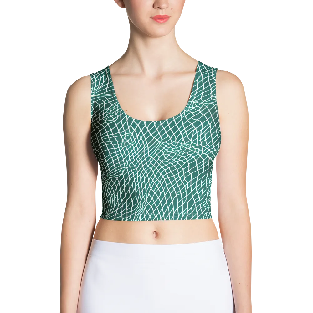 Oceanic Twine on Crop Top — Front