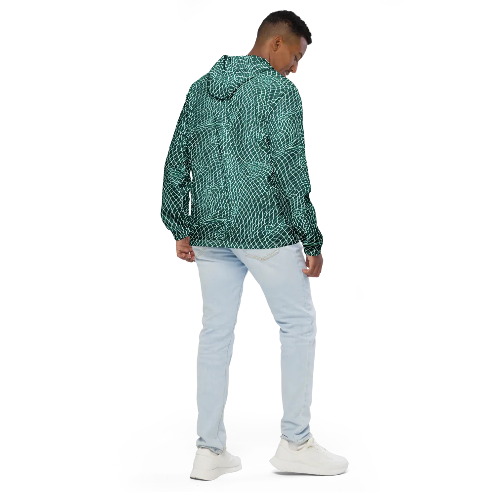 Oceanic Twine on Men's Windbreaker — Back
