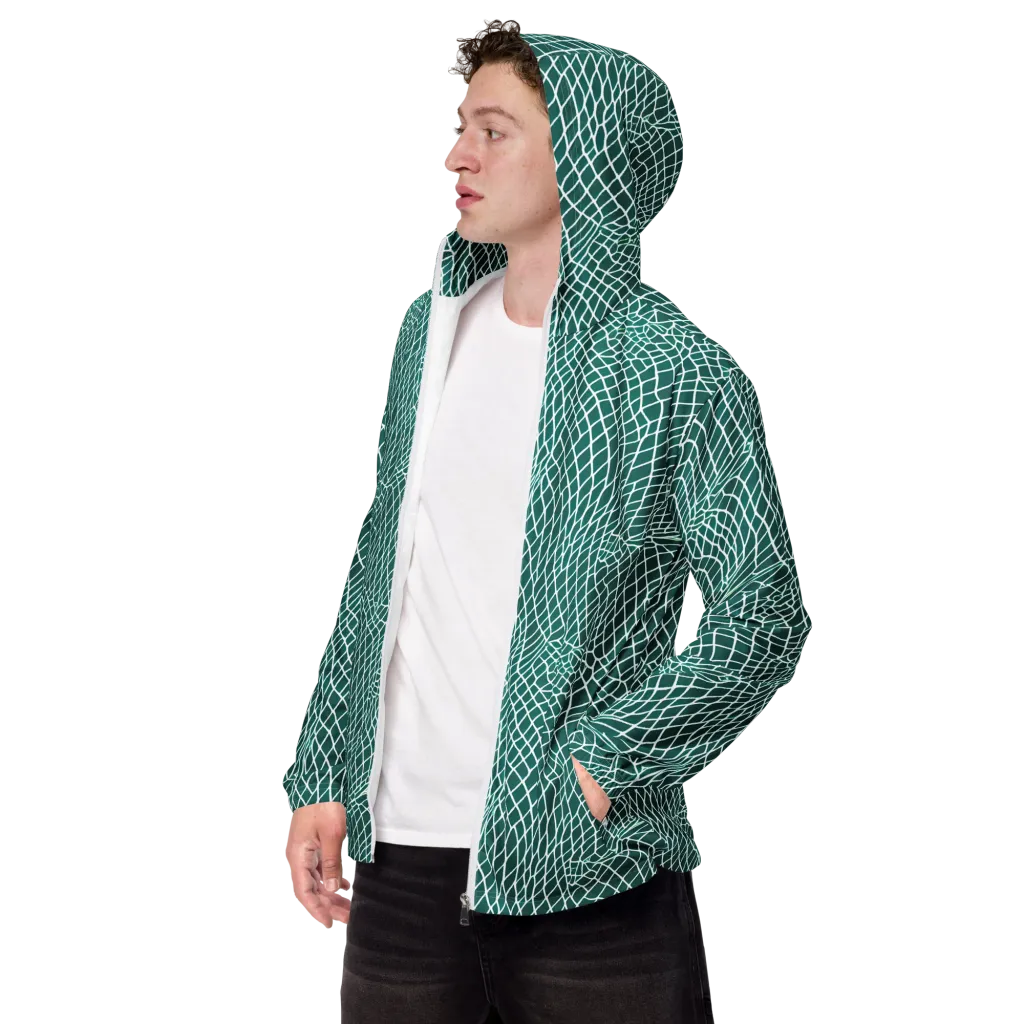 Oceanic Twine on Men's Windbreaker — Left Front