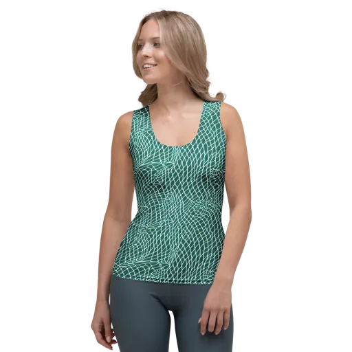 Oceanic Twine on a Women's Tank Top