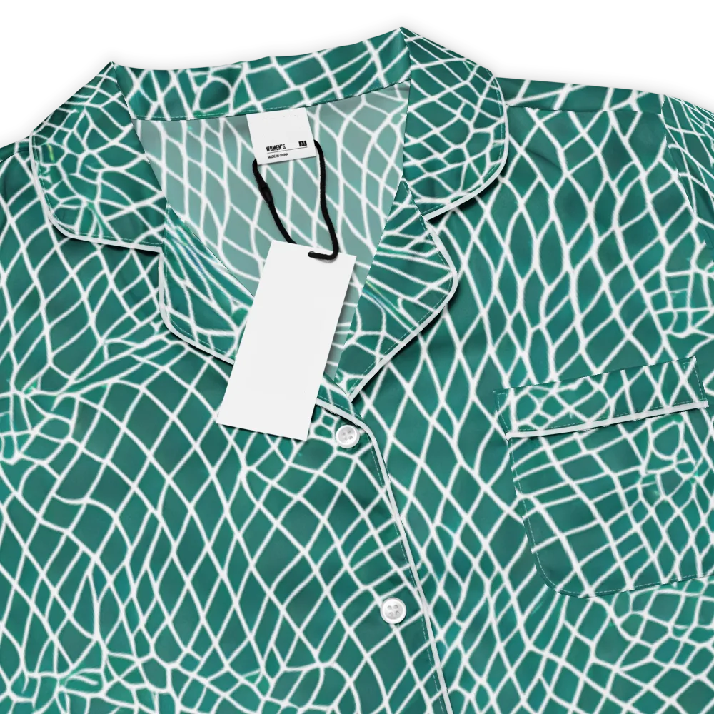 Oceanic Twine on Women's Short Sleeve Pajama Top — Product details
