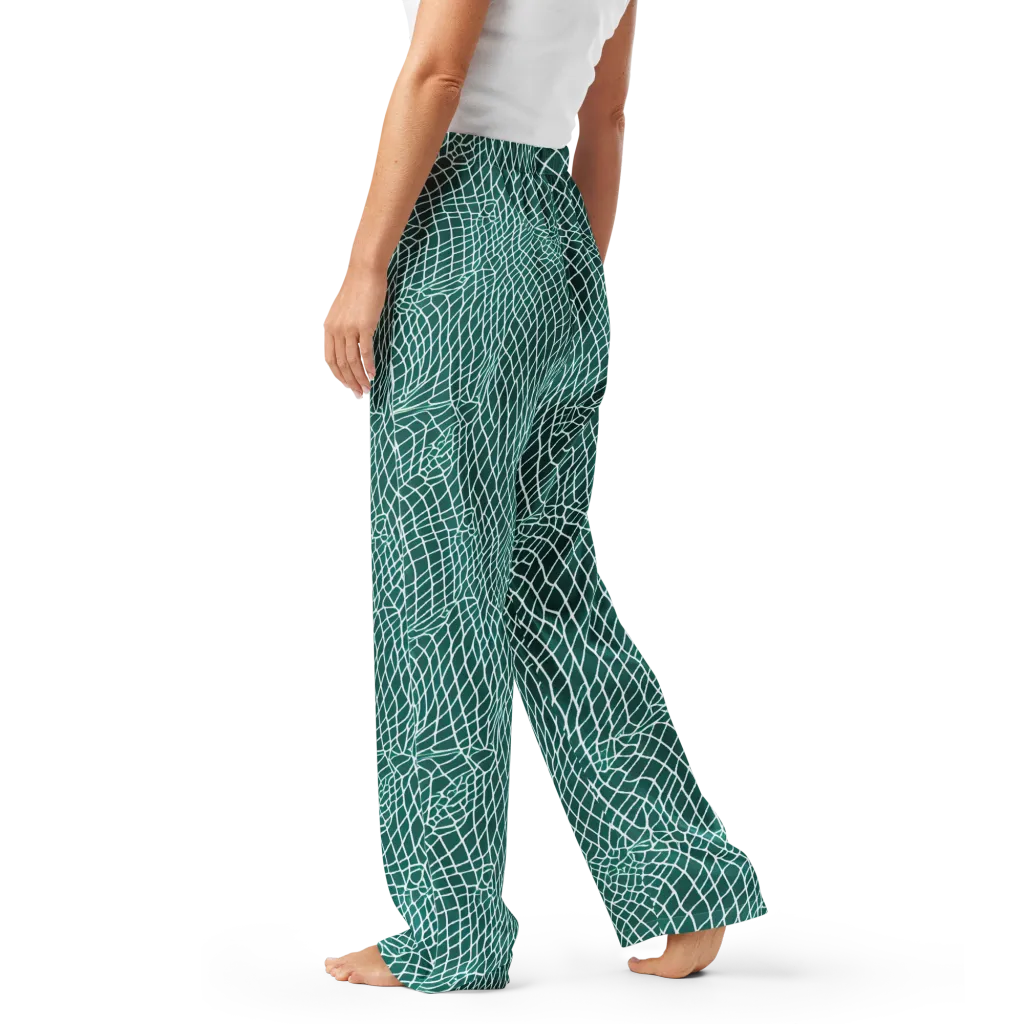 Oceanic Twine on Women's Pajama Pants — Left