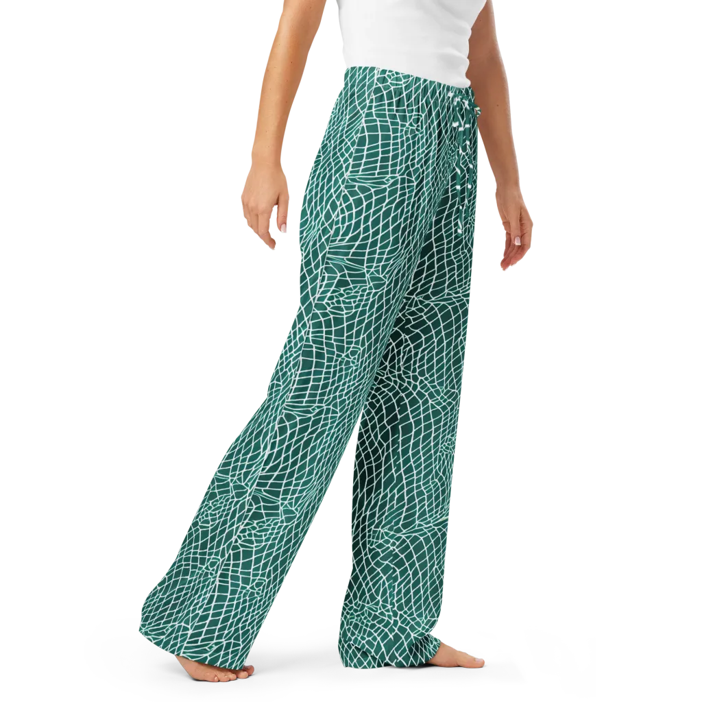 Oceanic Twine on Women's Pajama Pants — Right Front