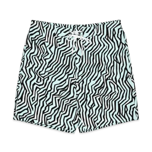 Echoing Stripes on a Men's Board Shorts