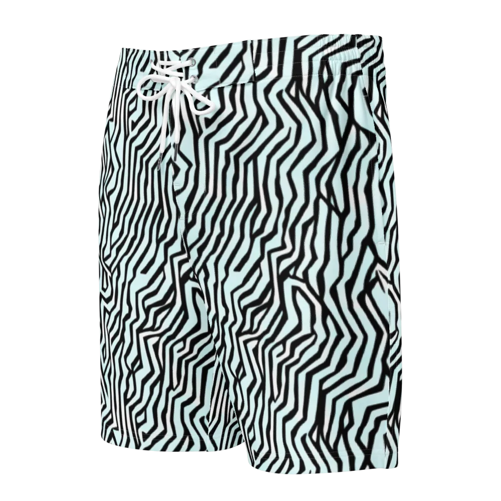 Echoing Stripes on Men's Board Shorts — Front