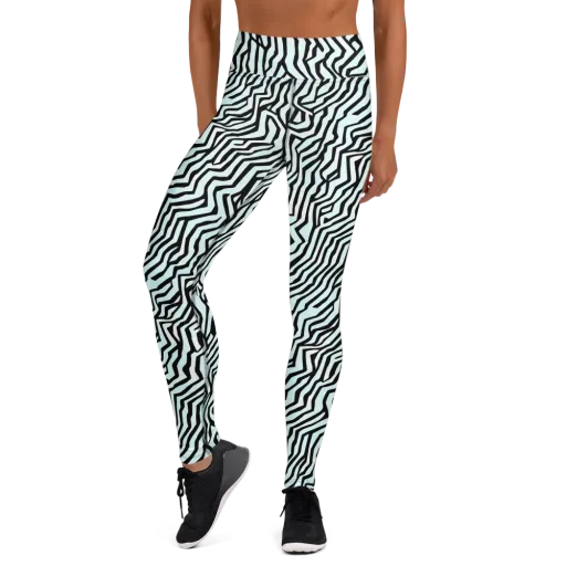 Echoing Stripes on a Yoga Leggings