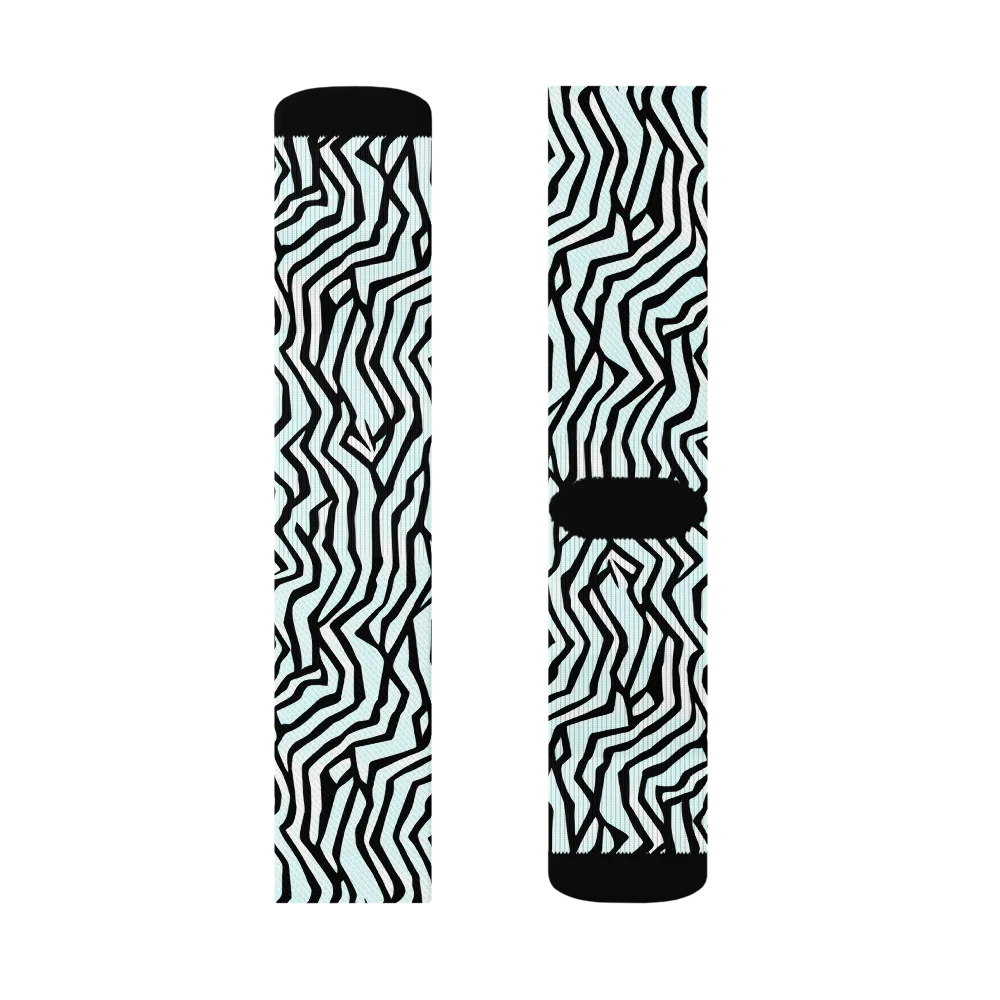 Echoing Stripes on Socks — Right Sock