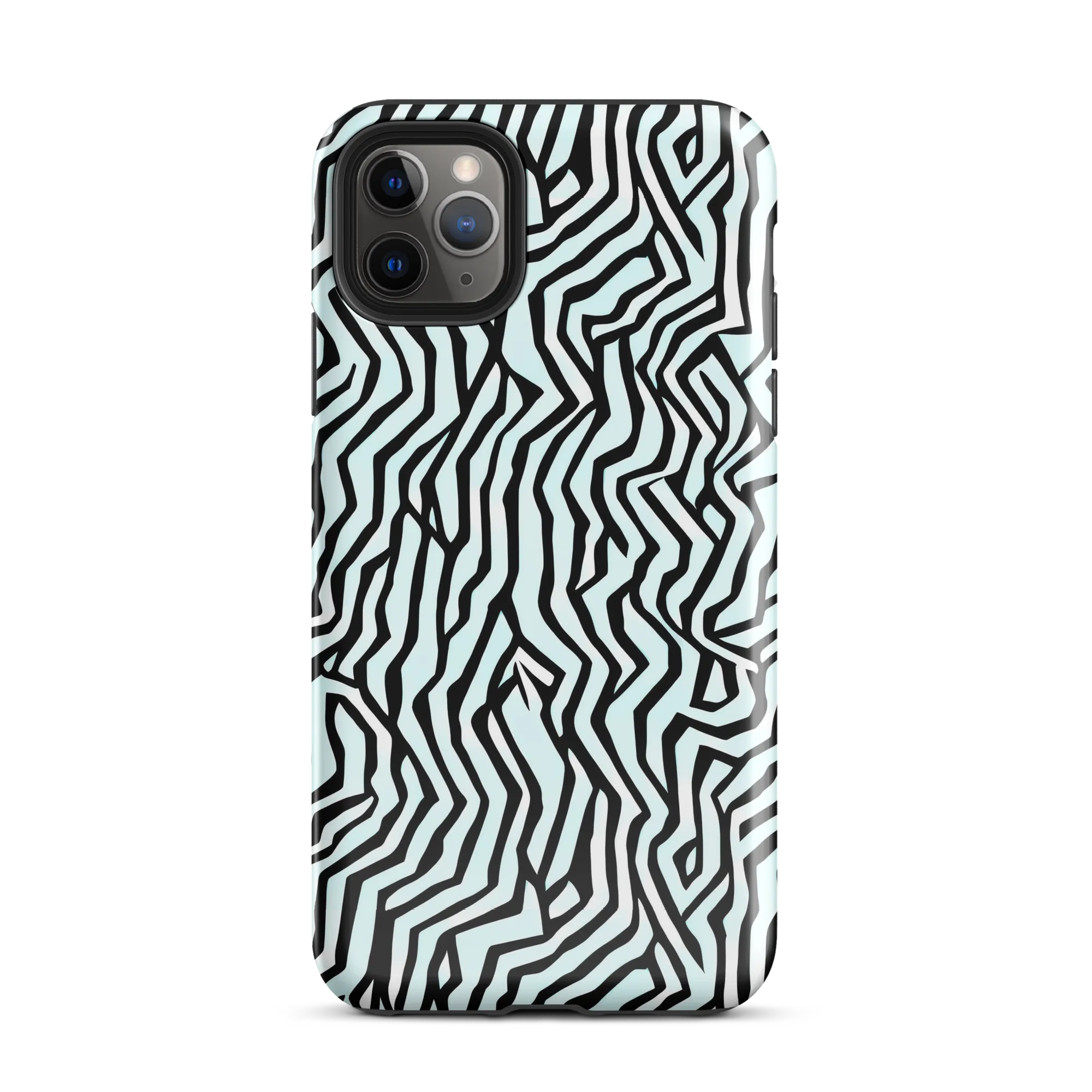 Echoing Stripes on Tough Case for iPhone® — Front