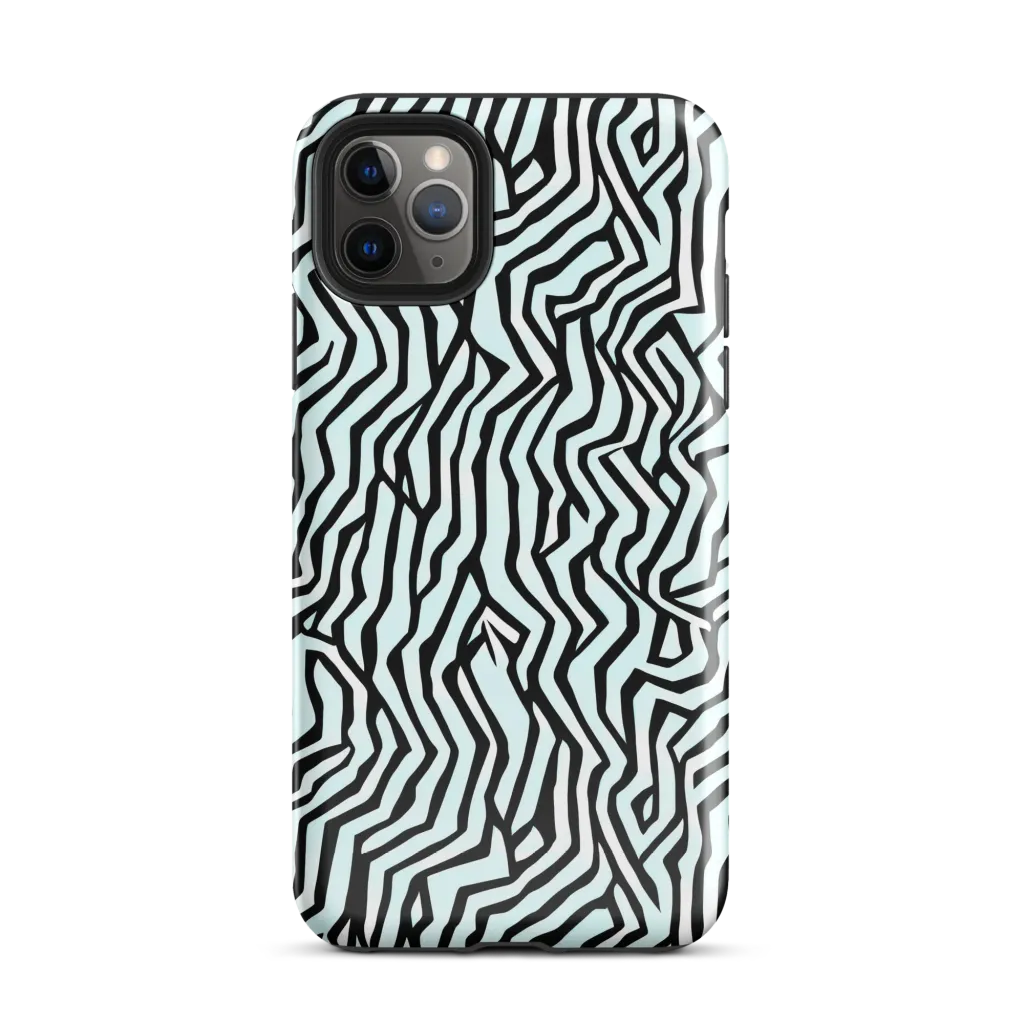 Echoing Stripes on Tough Case for iPhone® — Front