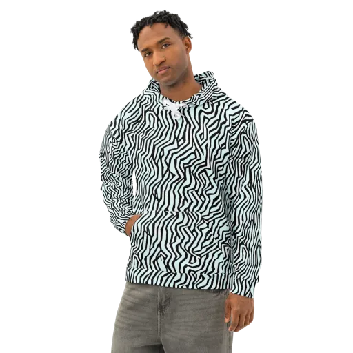 Echoing Stripes on a Cotton Hoodie