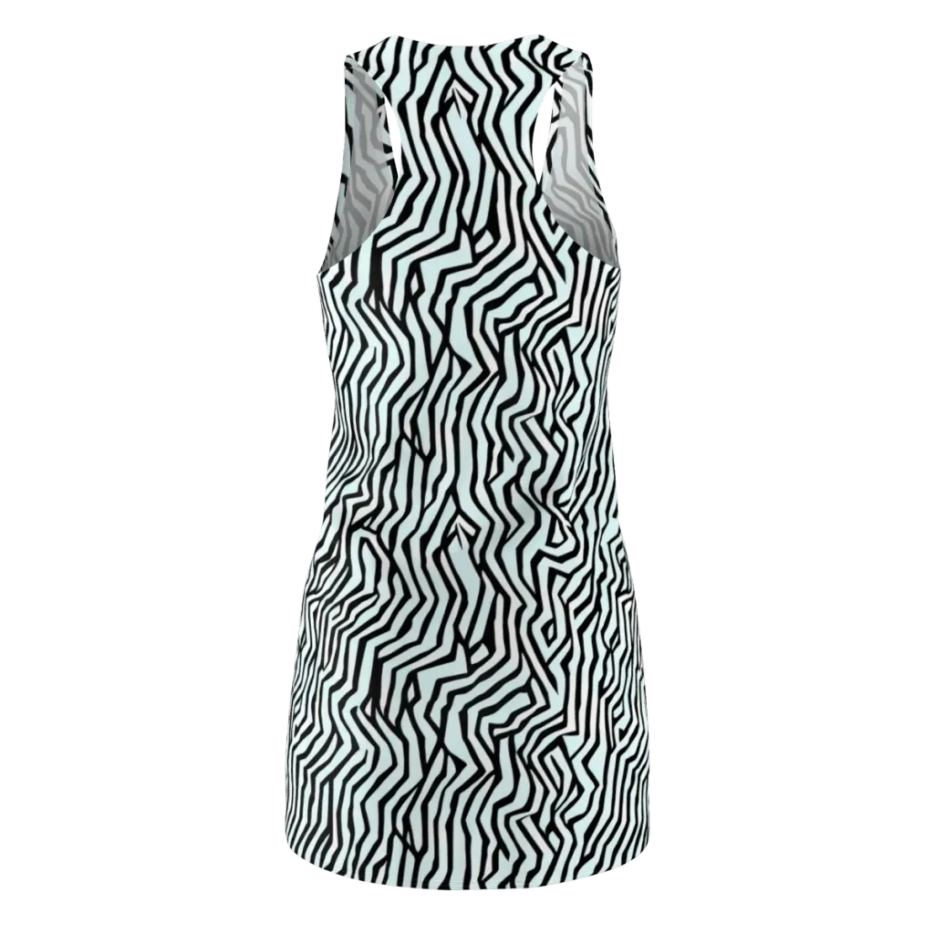 Echoing Stripes on Racerback Dress — Back