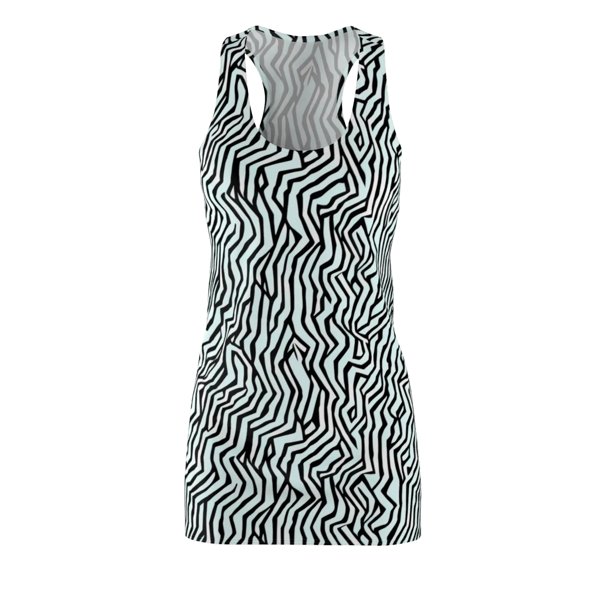 Echoing Stripes on Racerback Dress — Front