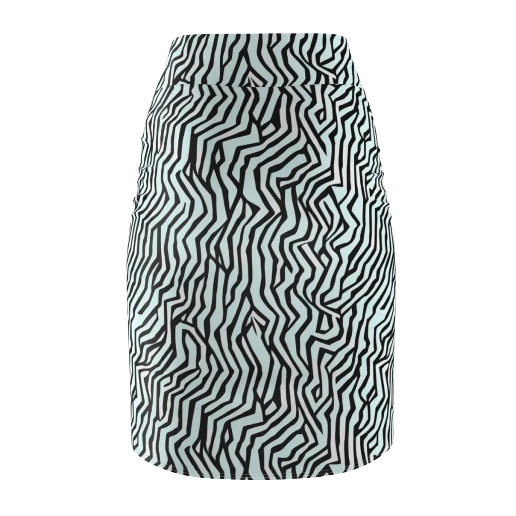 Echoing Stripes on Pencil Skirt — Back