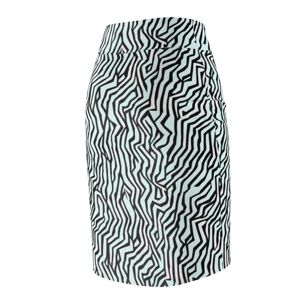 Echoing Stripes on Pencil Skirt — Back Side