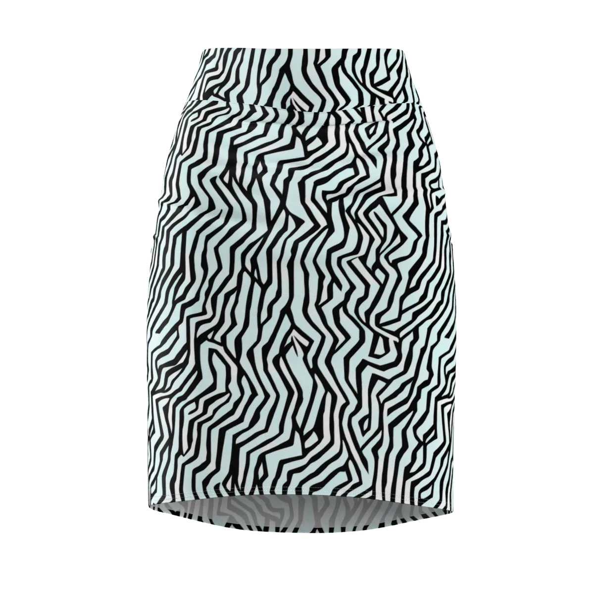 Echoing Stripes on Pencil Skirt — Front