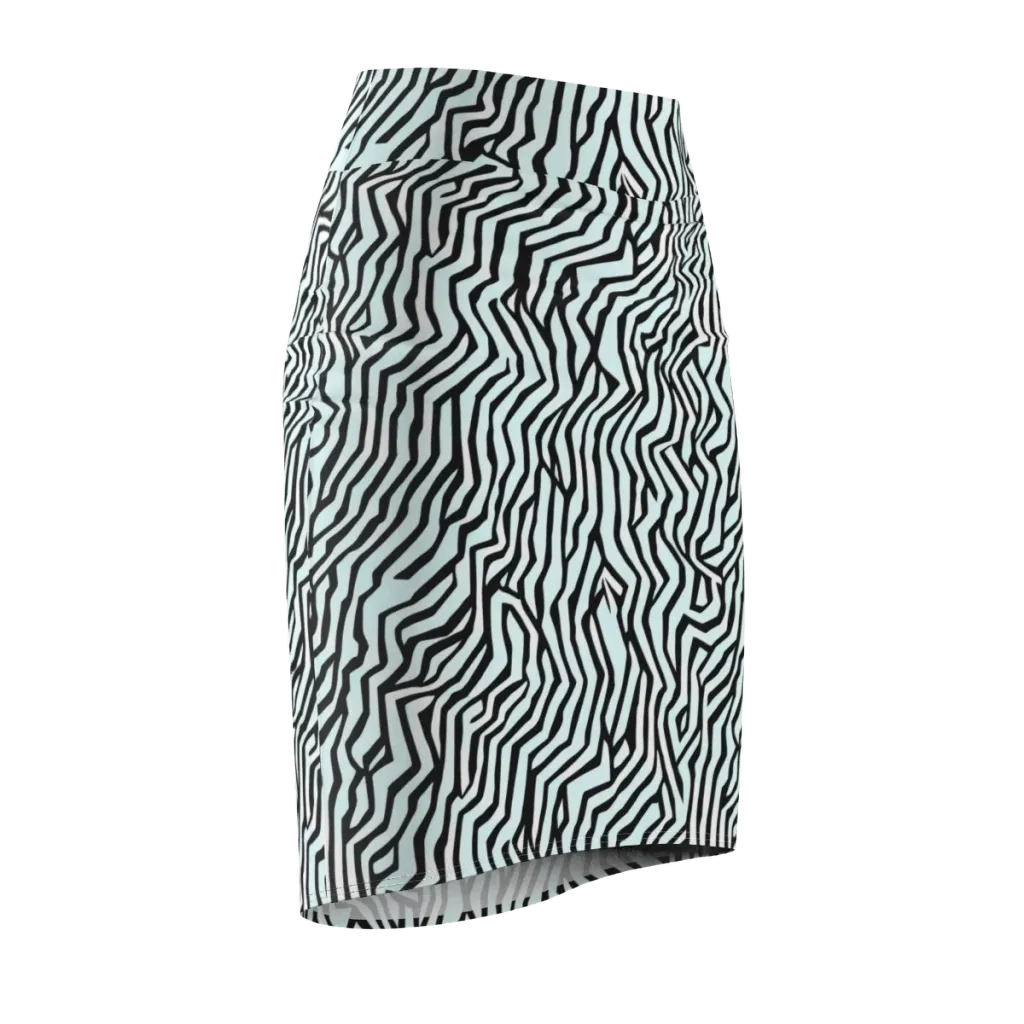 Echoing Stripes on Pencil Skirt — Front Side