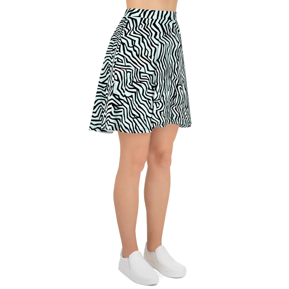 Echoing Stripes on Skater Skirt — Right