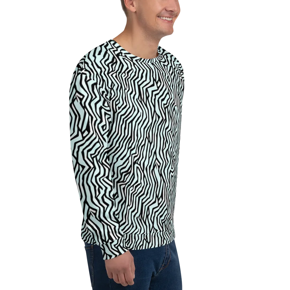 Echoing Stripes on Sweatshirt — Right Front