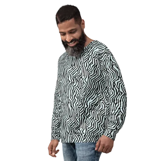 Echoing Stripes on a Sweatshirt