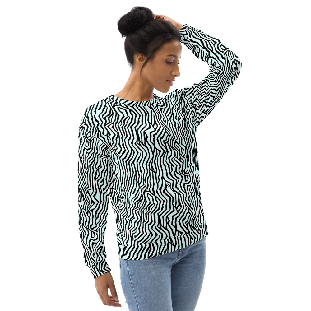 Echoing Stripes on Sweatshirt — Right Front