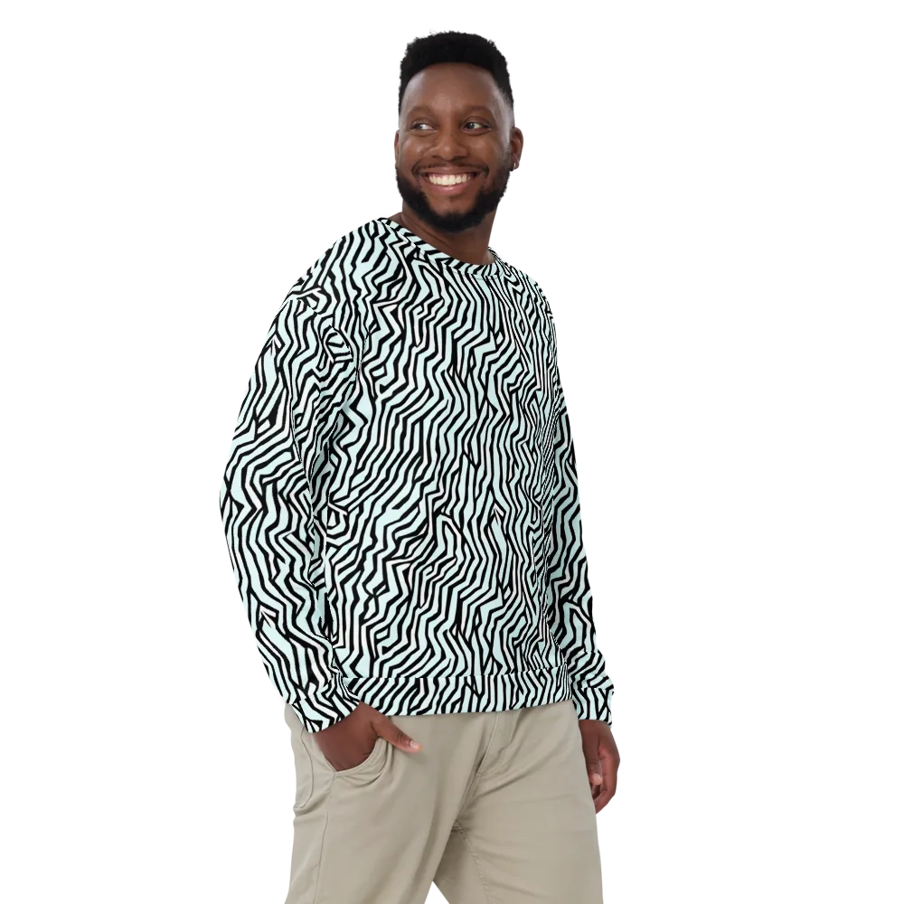 Echoing Stripes on Sweatshirt — Front