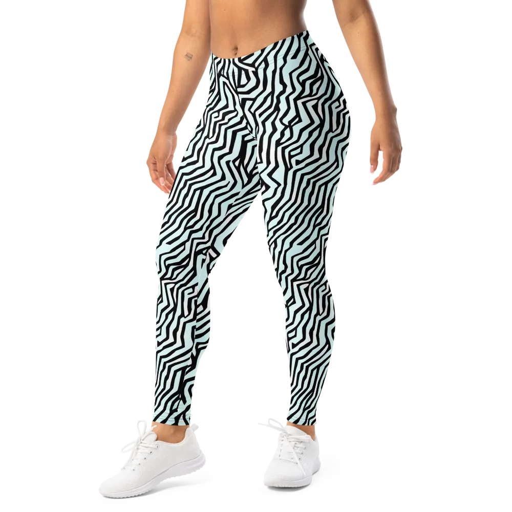 Echoing Stripes on Leggings — Left Front
