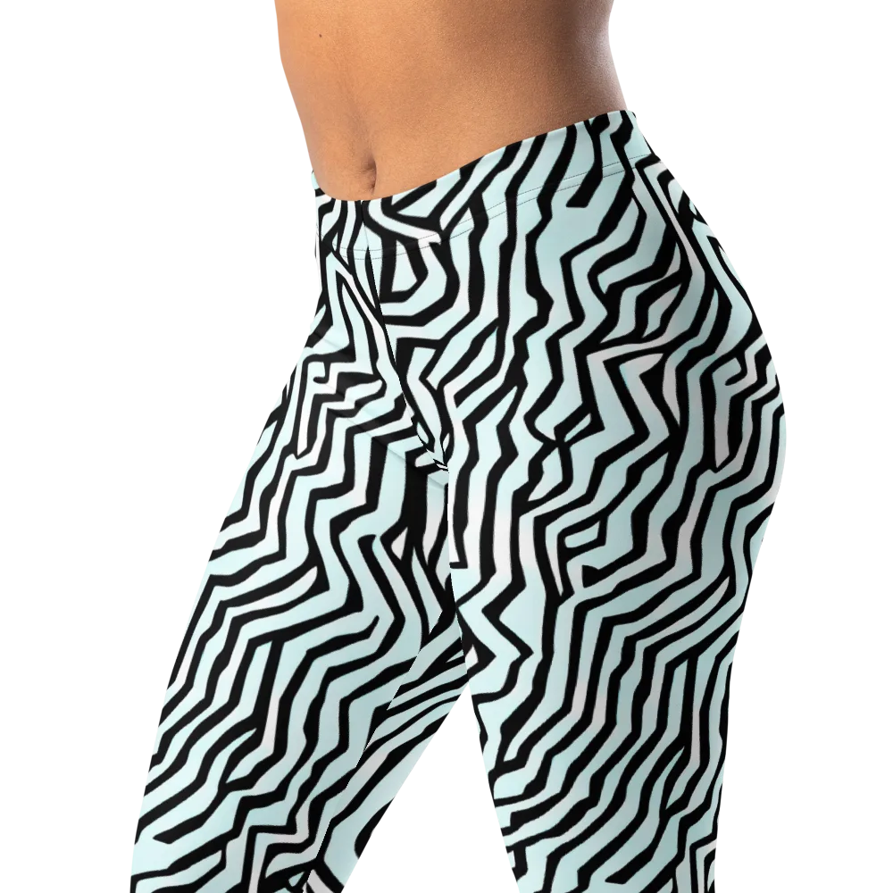 Echoing Stripes on Leggings — Left Front