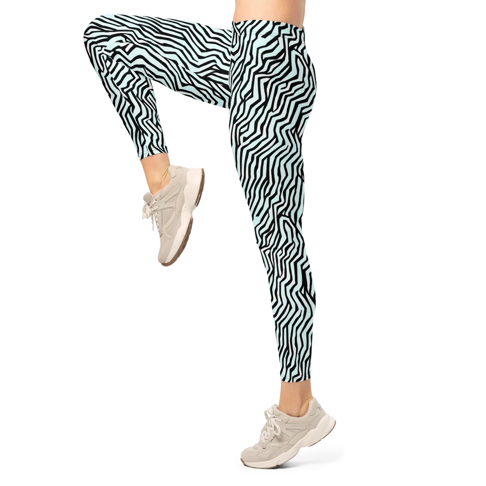 Echoing Stripes on Leggings — Left